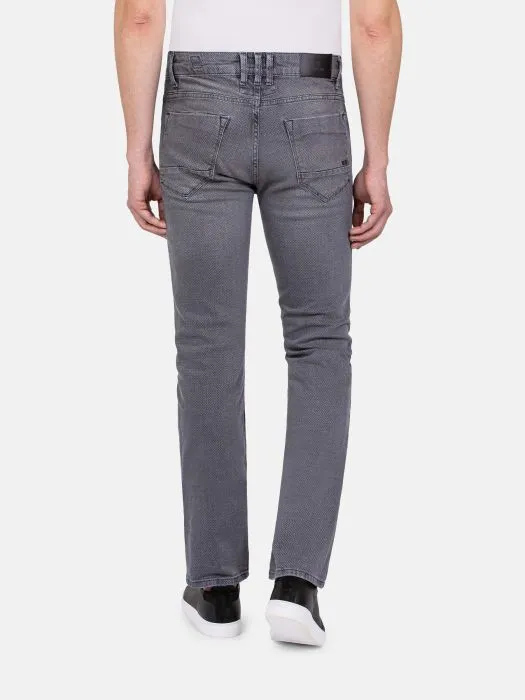 Lombardo Regular Fit Textured Anthracite Jeans